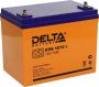 Автомобильный аккумулятор Delta Battery DTM 1275 L 75А/ч-12Vпуско-зарядное устройство EN750 болт М6 прямая 258x166x206